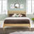Ashlie Queen Size Solid Wood Bed-351945626