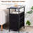 22.83'' W Metal Nightstand-996362616