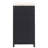 Patio Bar Set Outdoor Bar Table and Stools Poly Rattan and Glass Black