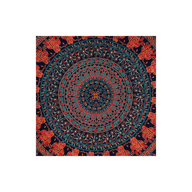 Hand Woven Cotton Tapestry, 60" H x 54" W