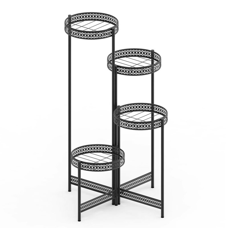 Plant Stand, 90cm H x 53cm W x 53cm D, Black