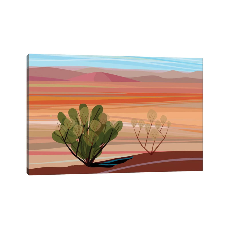 Mojave Desert, Horizontal by Charles Harker - Wrapped Canvas Print, 20.32 cm H x 30.48 cm W