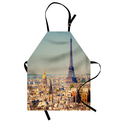 Multicolore East Urban Home Eiffel Tower tablier unisexe Cityscape of Paris