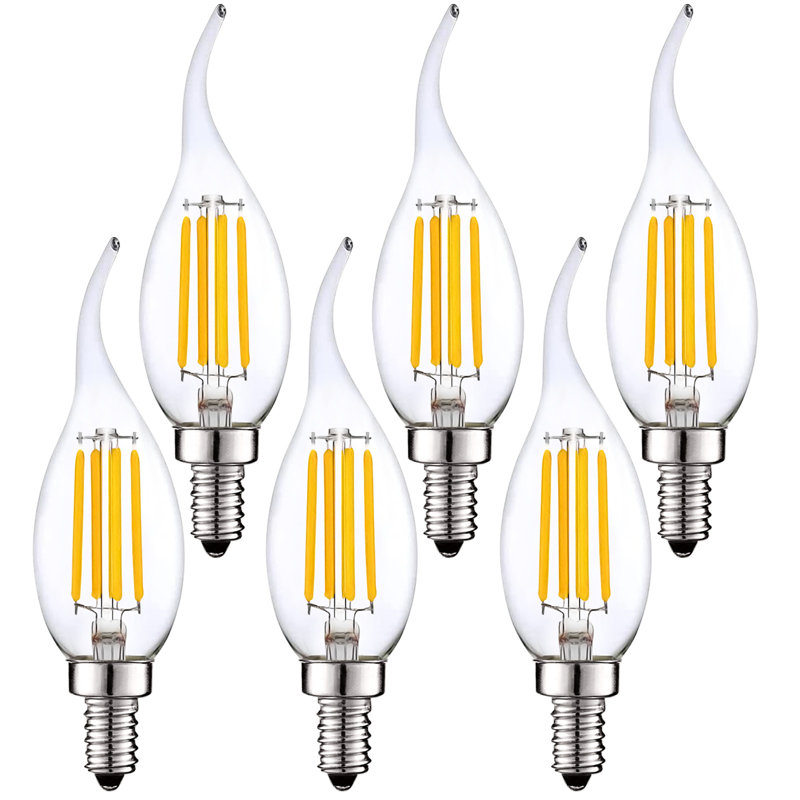 7 watts (équivalent à 100 watts), DEL CA11, intensité variable, blanc naturel, base E12 / candélabre, 4 000 K, 6