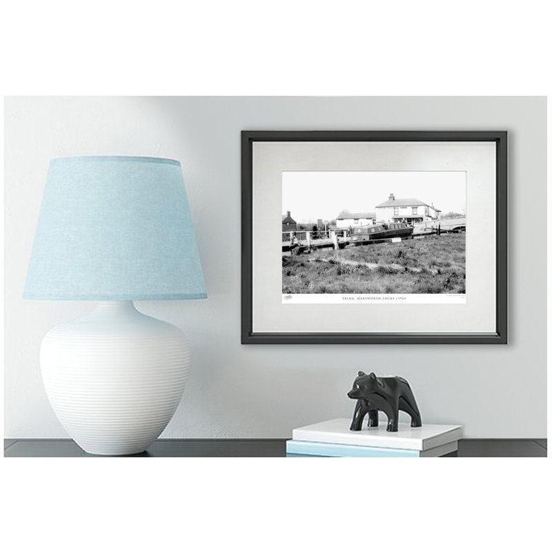 Tring, Marsworth Locks C1965 by Francis Frith - Single Picture Frame Print, 40cm H x 50cm W x 2.3cm D