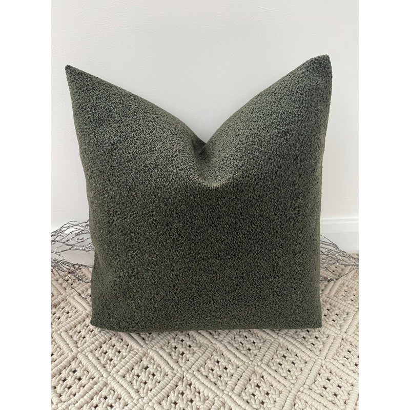 Abstract Square Cushion Cover, Green 