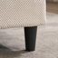 Canapé en L 70,87 po à deux tons en forme de L noir et blanc, canapé modulaire avec repose-pieds, assise profonde en chenille 2 places et coussin - parfait pour le salon, la chambre à coucher, un appartement