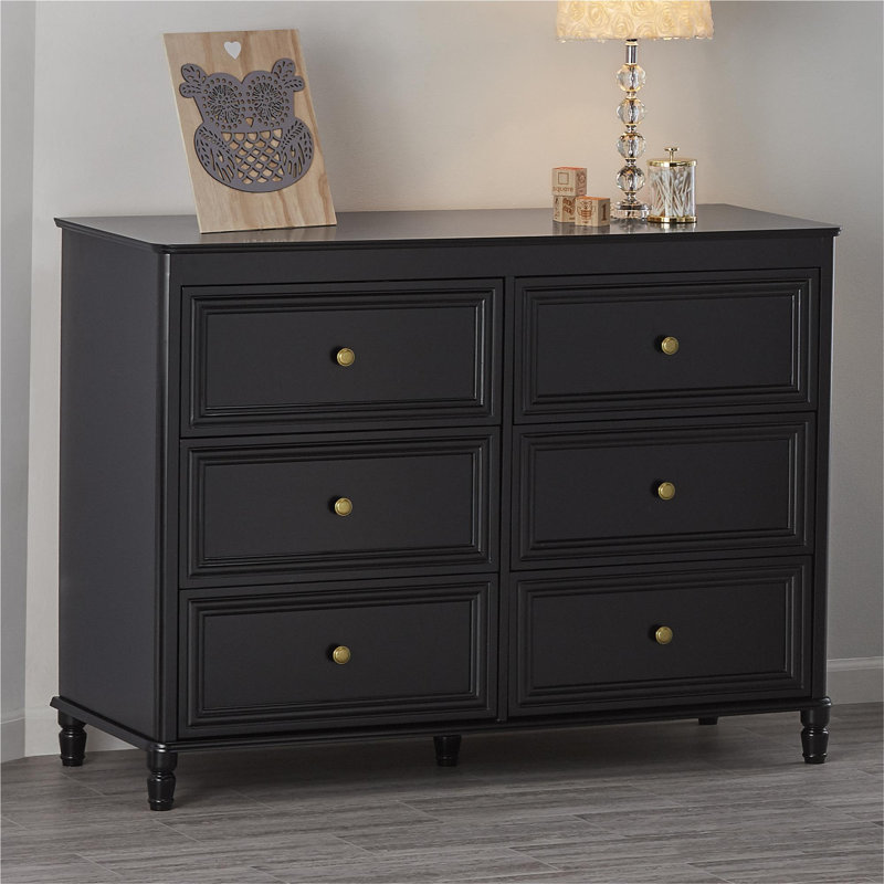 Sara Kids 6 - Drawer Dresser, Black