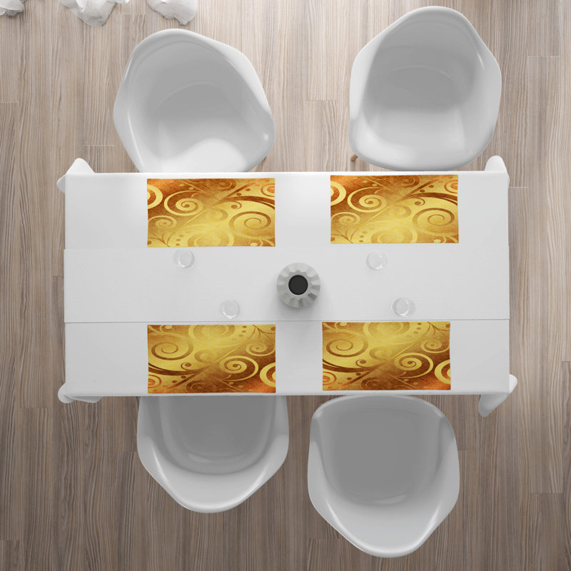 Polyester Abstract Rectangle Placemat