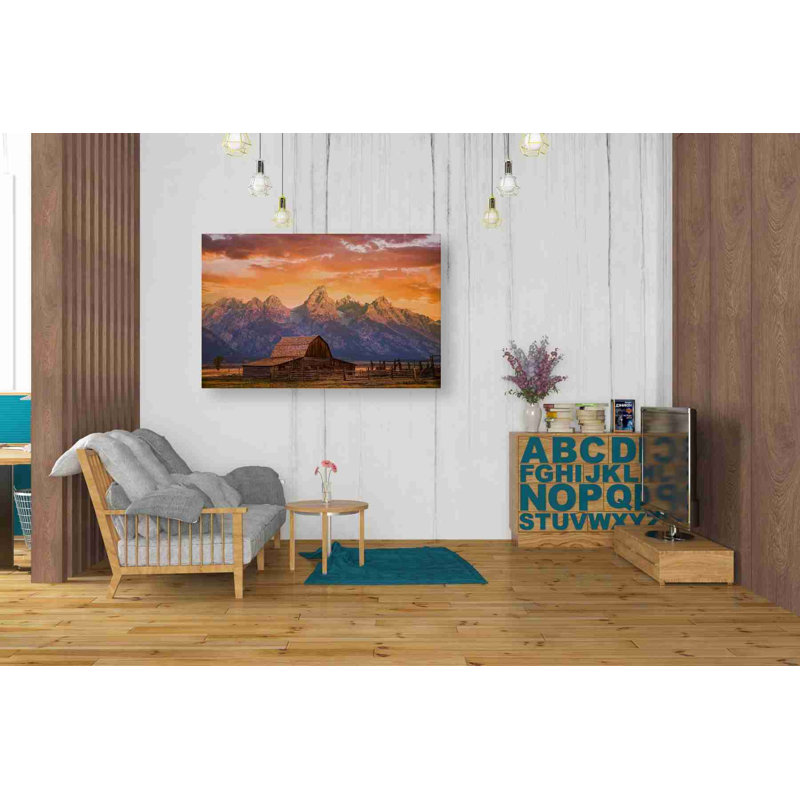 « soleil on the ranch », impression sur toile, H 26 po x l 40 po