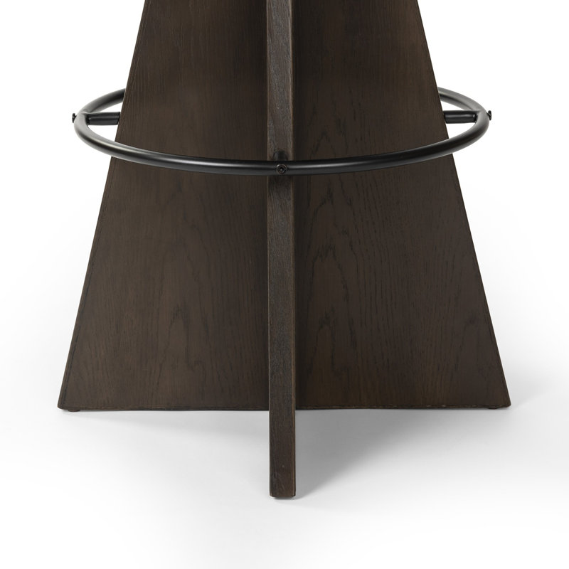 Damon Swivel Stool-Sapphire Khaki-Counter, Bar Stool (31" Seat Height), Gray, Brown