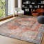 Machine Washable Traditionnal Boho Brown Tan Ivory Area Rug-1156236577