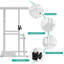 Chariot de rangement pour ordinateur portable / tablette avec roulettes H 24 po x l 20,7 po-101007677