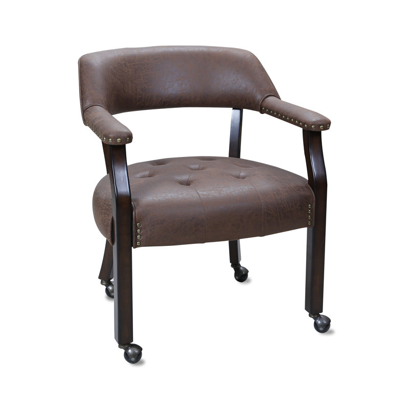 Chaise de conférence en bois, Brun rougeâtre, Café profond