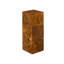 Teak Chunk Square Pedestal Sculpture