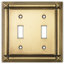 Evanston 2-Gang Toggle Light Switch Wall Plate