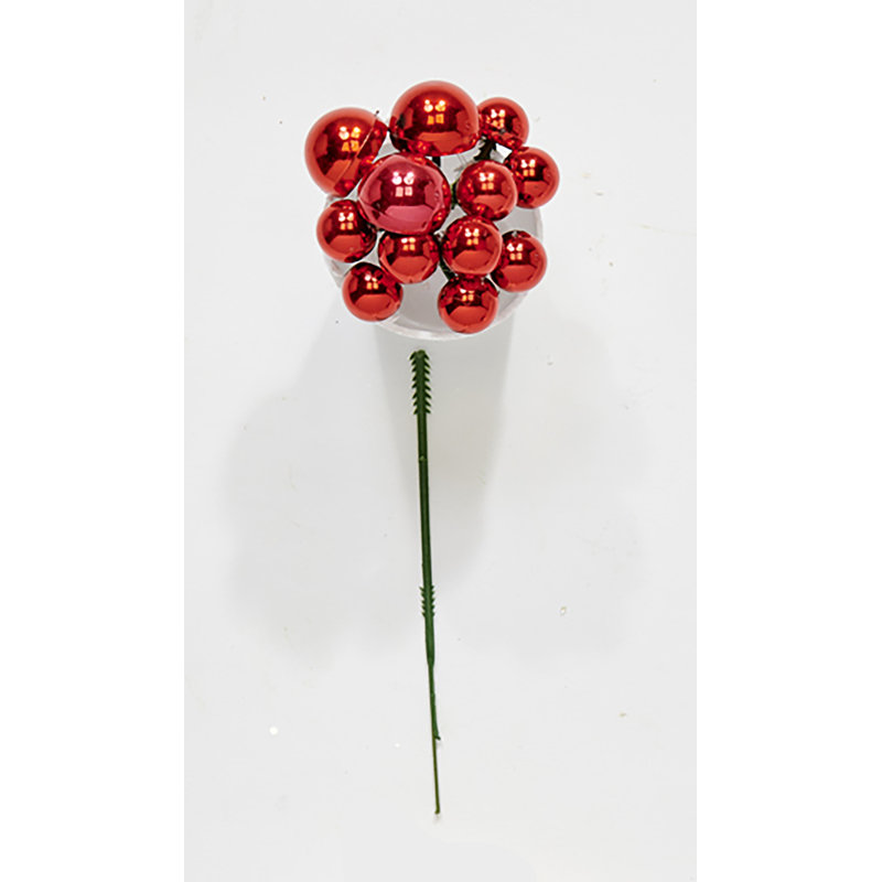 Mixed Ball x12 Christmas Pick, Gold