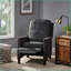 Recliners, 27.5'' Wide Contemporary Manual Pushback Recliner | Dark Grey Fabric-2002091923