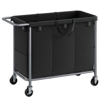 Rolling Laundry Hamper with Handles