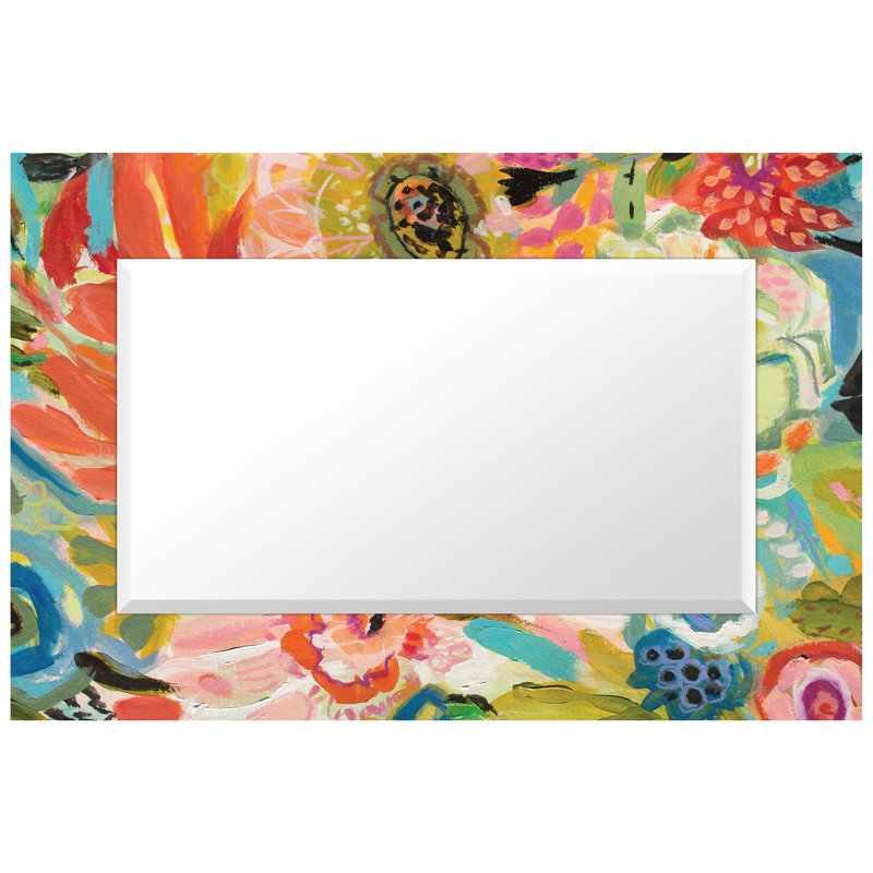 Karthika Glass Flat Mirror, 32" H x 48" W