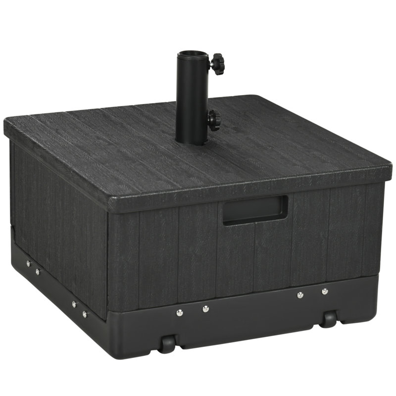 Versatile Outdoor Umbrella Stand Table With Multiple Functions And Durable Construction