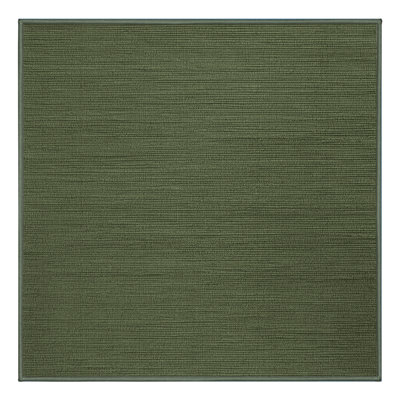 Machine Washable Solid Green Area Rug