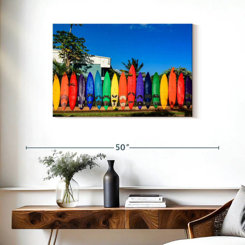Senne Surfboard Fence In Paia, 24" H x 36" W