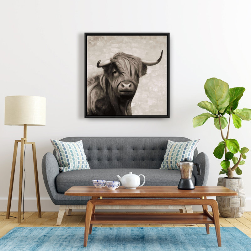 " Highland Cattle Sepia "