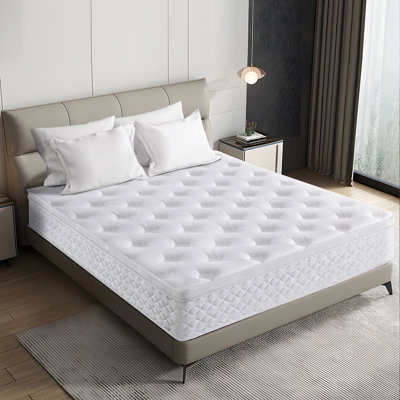 Medium Cooling Gel Meomory Foam Hybrid Mattress by Alwyn Home