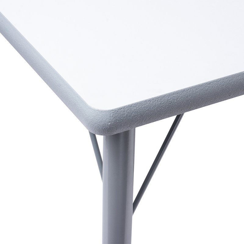 Table d'activités - Pieds noirs réglables, Gris, H 24 po x l 24 po x P 48 po