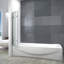 Lindo 1420mm H Folding / Bi-Fold Semi-Frameless Tub Door with Clear Glass
