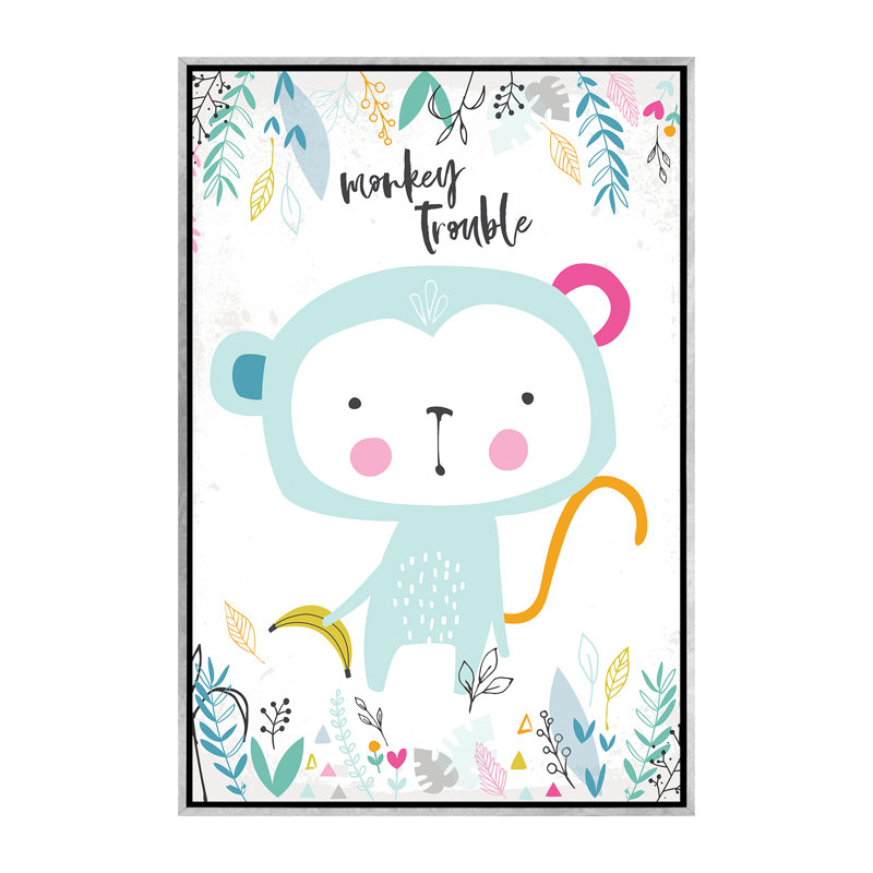 «Wild Adventure II» par Angela Nikeas - impression d'art graphique, Pas de tapis, H 60 po x l 40po x P 1,5 po