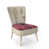Abstract Red Polyester Blend 2 selected