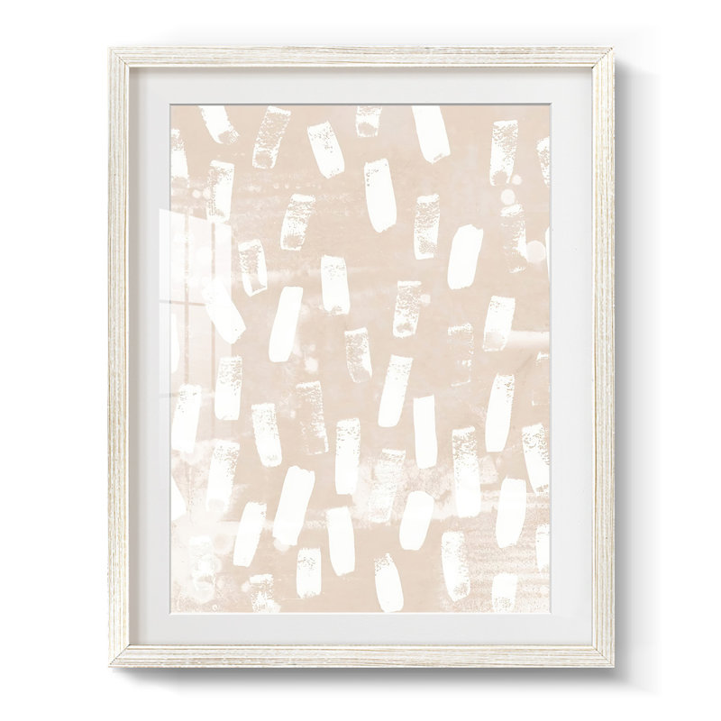 Gravure sur terre I - impression encadrée, H 19,5 po x l 16,5 po, Blanc