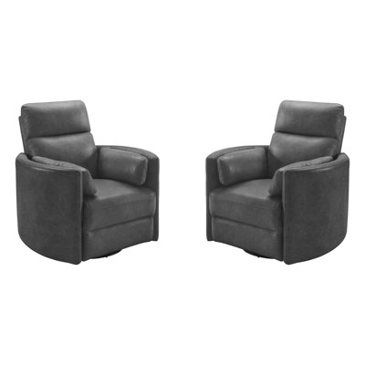 Power Swivel Glider Recliner, Set Of 2