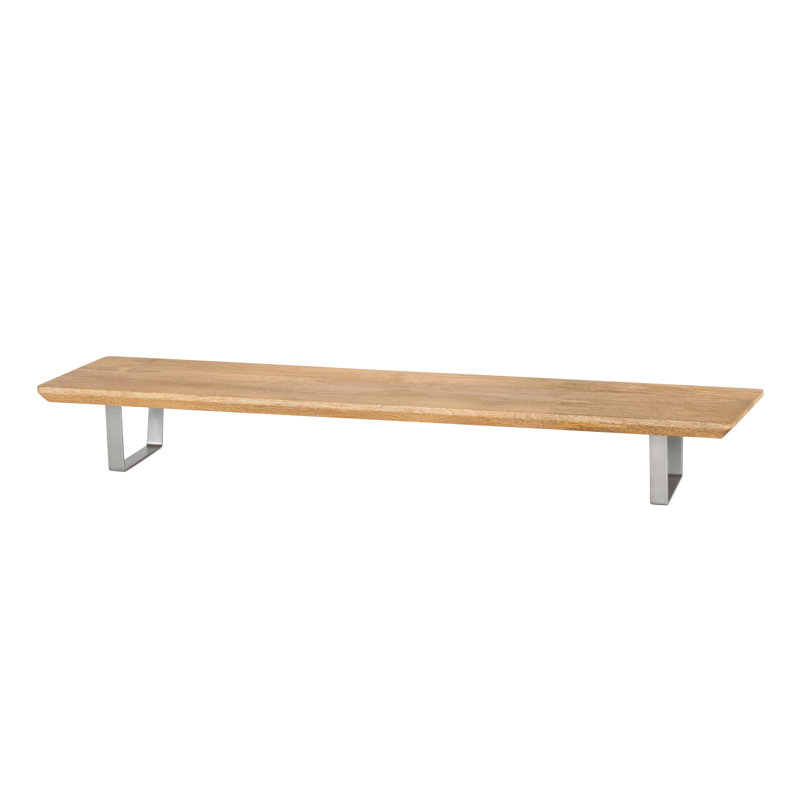 Support pour écran Giannah, Naturel / nickel, 40 pouces