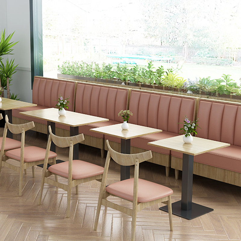 Élégant banc de bar-restaurant, Beige