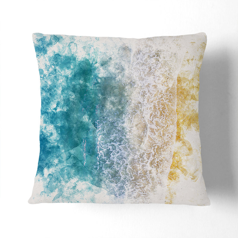 Square Throw Cushion, White, 40cm H x 40cm W x 15cm D