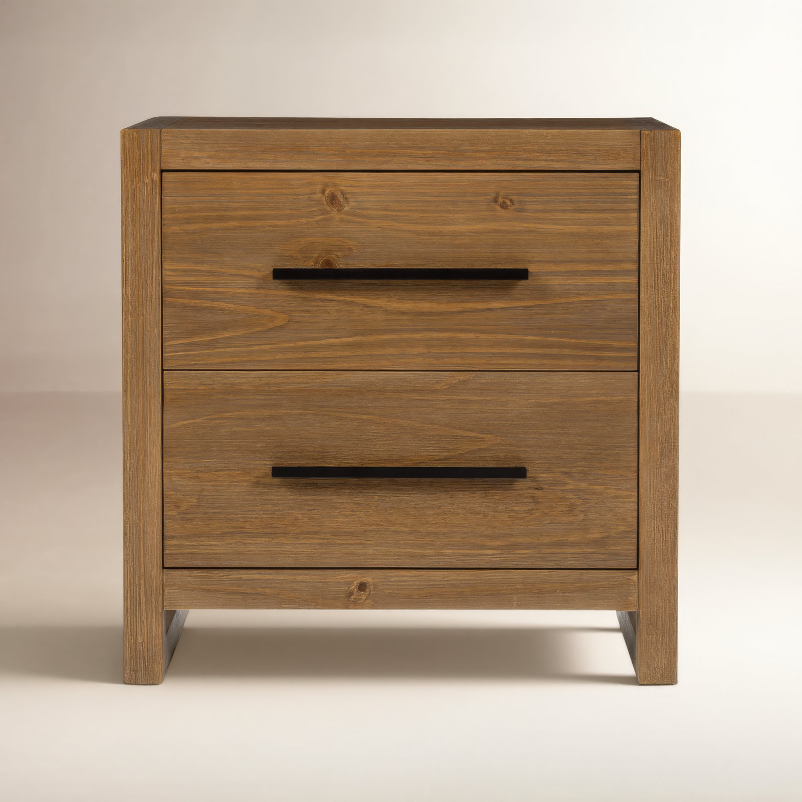 Modica Pine Nightstand, Honey Brown