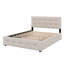 Grand lit plateforme tapissier avec 2 tiroirs et un lit gigogne-250563761