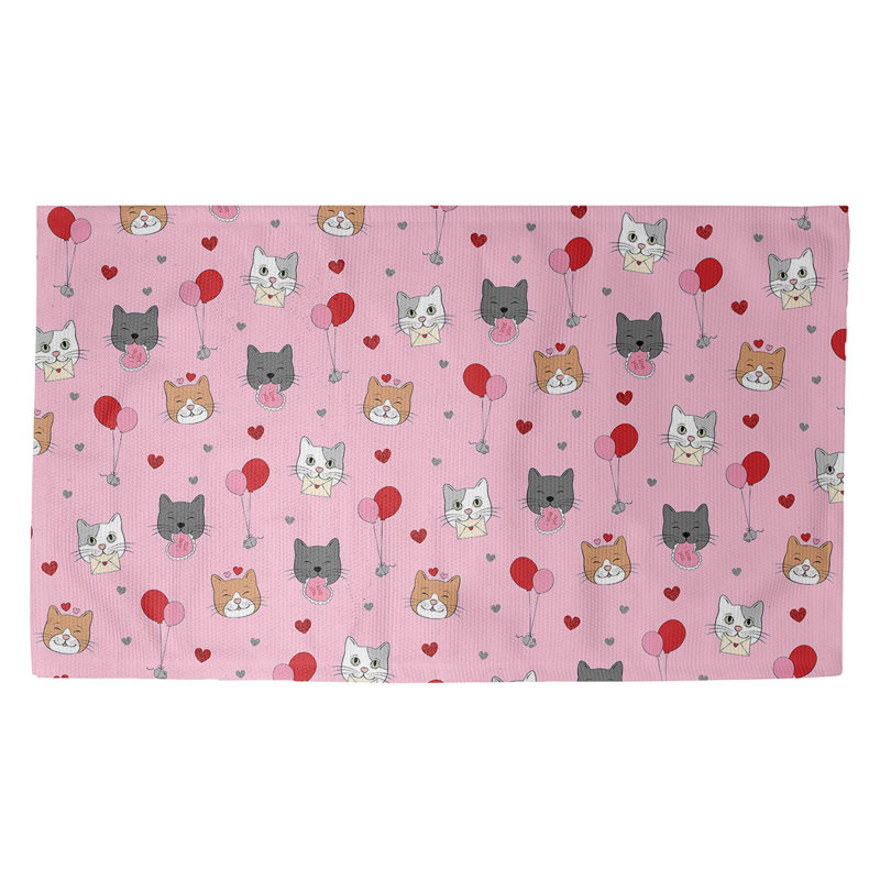 Tapis rose/rouge/beige fait main, Rectangle 5 pi x 7 pi