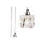 Ingrassia 3 - Light Silver Cluster Pendant