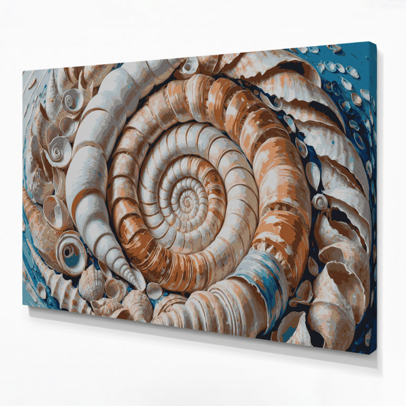 «Hawaiian Shell Cluster», art mural sur toile grise, H 8 po x l 10 po