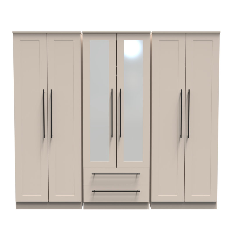 Fully Assembled 3 Door Wardrobe, Kashmir