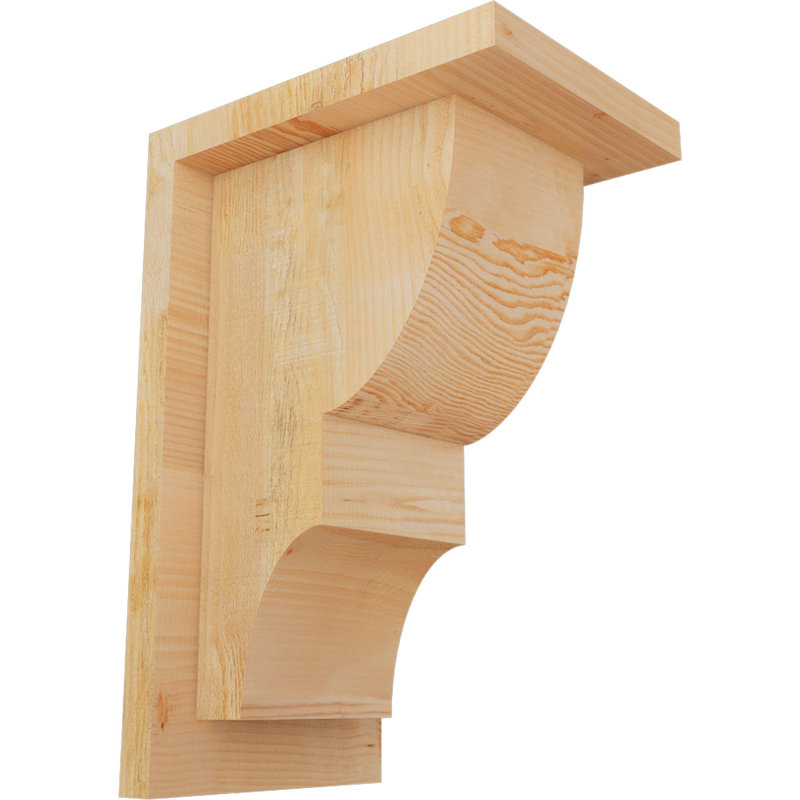Corbeau Ridgewood avec contre-plaque, H 12 po x l 6 po x P 8 po, Sapin de Douglas, Sciage brut