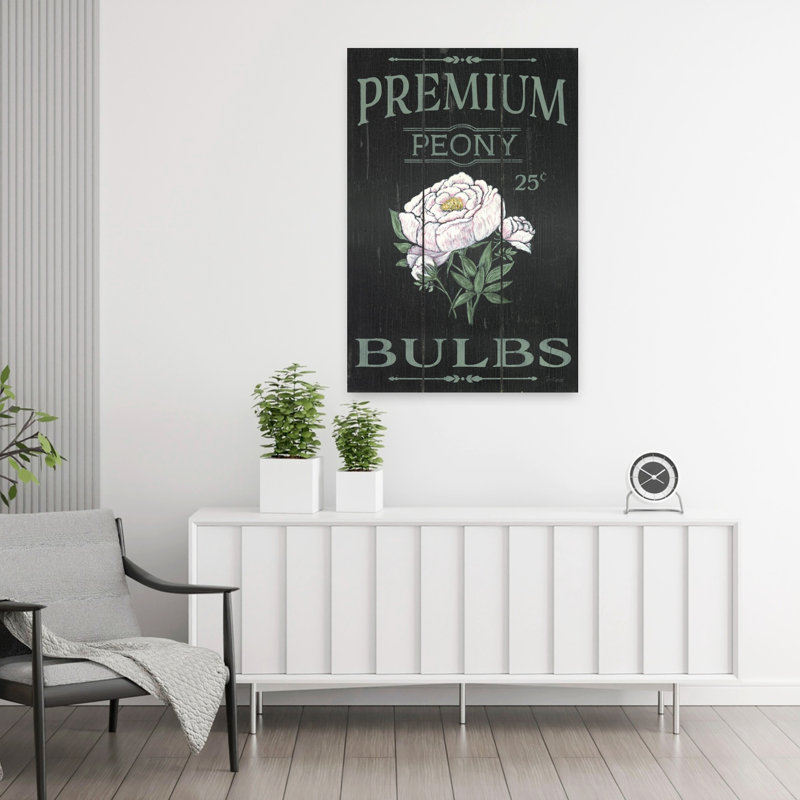 Pivoine avec pivoines, H 36 po x l 24 po