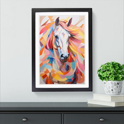 Horse Colour Field - Framed Print
