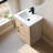 24'' Free Standing Single Bathroom Vanity with Ceramic Top-114248498