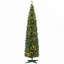 Sapin de Noël artificiel mince 8 po avec 300 lumières DEL blanc chaud et 618 pointes, parfait pour une décoration festive
