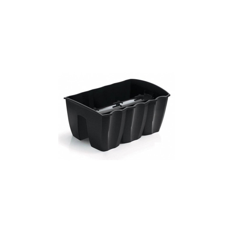 Railing Planter, Black, 20.5cm H x 39cm W x 28.5cm D